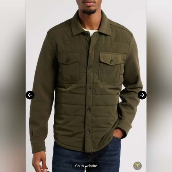 Polo Ralph Lauren Men's Quilted Double-Knit Shirt Jacket